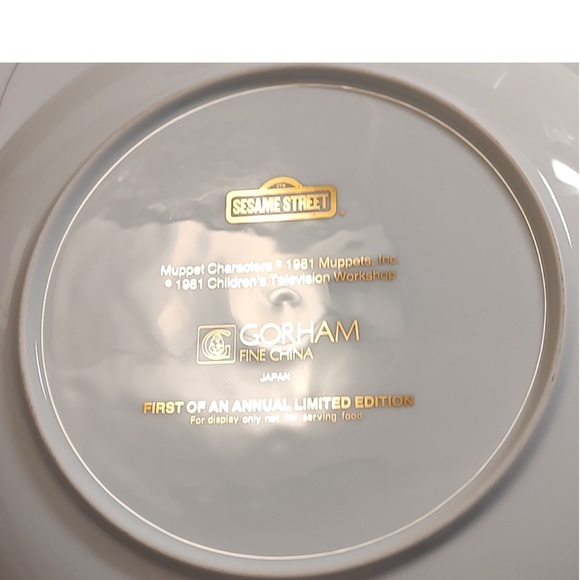 Set of 3 1981-1983 Vintage limited edition Sesame Street plates - Picture 4 of 6